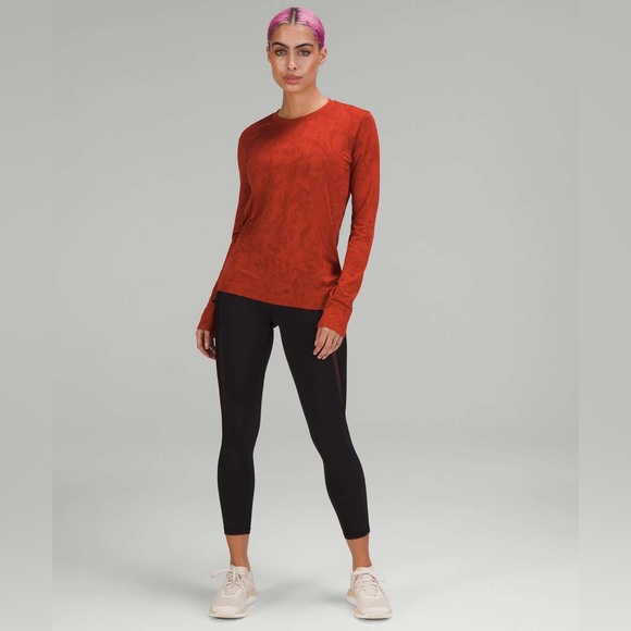 Lululemon Swiftly Cayenne Red Long Sleeve Shirt XS - Picture 1 of 7